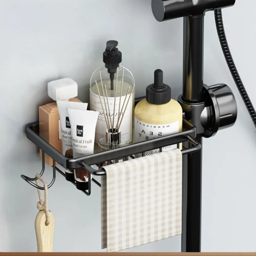 Space Aluminum Kitchen Sink Drain Rack Bathroom Organizer Soap Drainer Shelf Sponge Storage Basket Save Space Multipurppse Peaceful Pleasures Health and Wellness