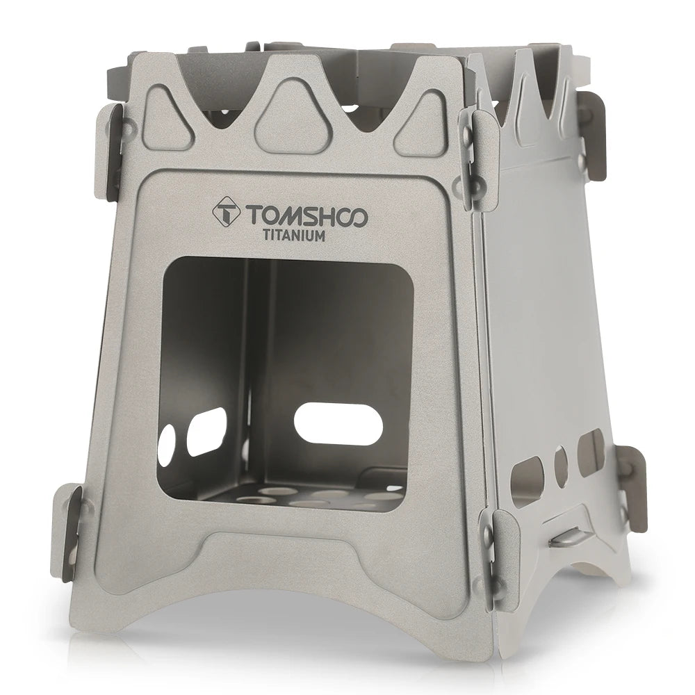 Tomshoo Portable Folding Lightweight Tourist Wood Burner Titanium