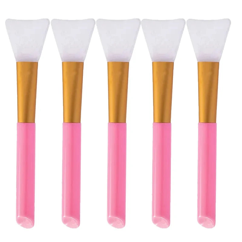 Silicone Facial Mask Brush Set – Soft, All Skin Types 1–5 Pack