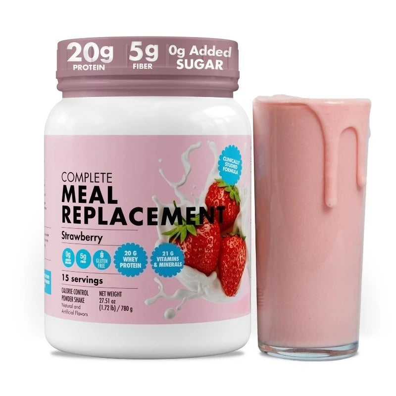 Strawberry Meal Replacement Shake | 20g Protein, 21 Vitamins