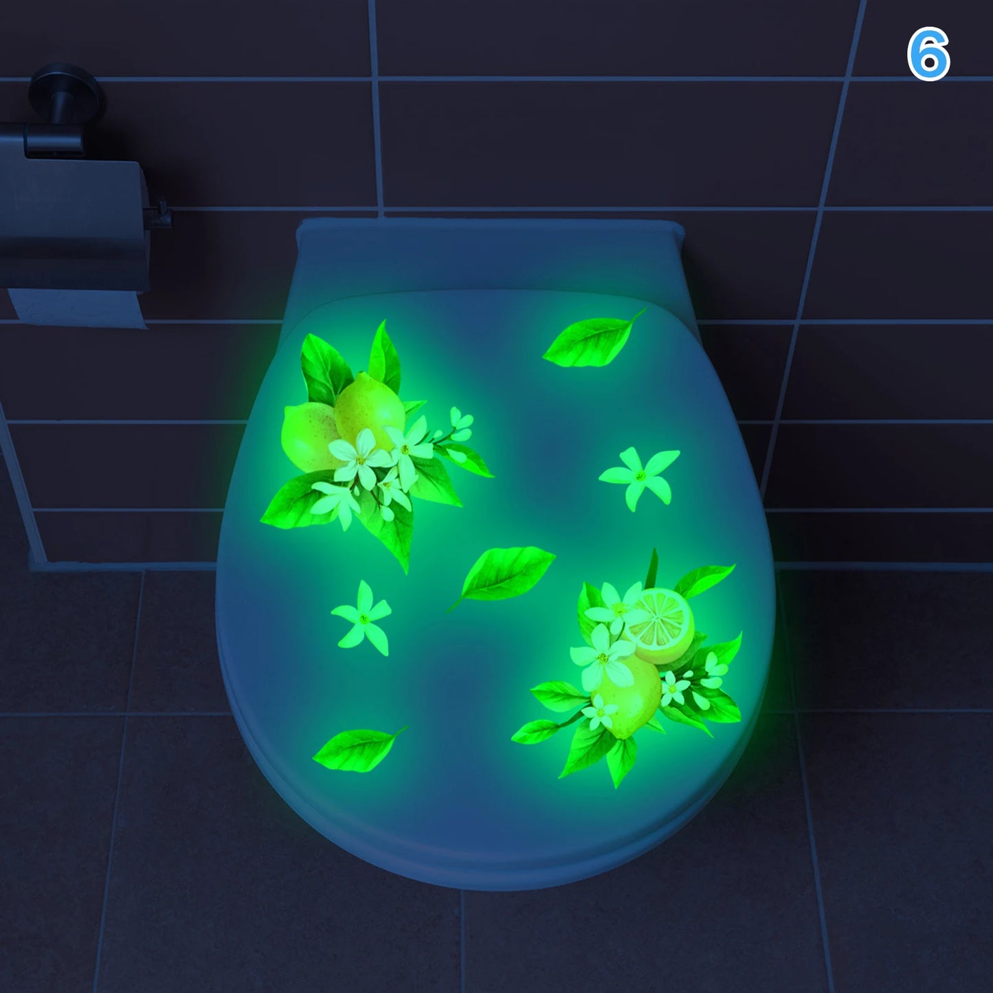 Glow-in-the-Dark Animal Toilet Sticker | Fun Bathroom PVC Decal Bathroom Decal Sticker Peaceful Pleasures Health and Wellness 6