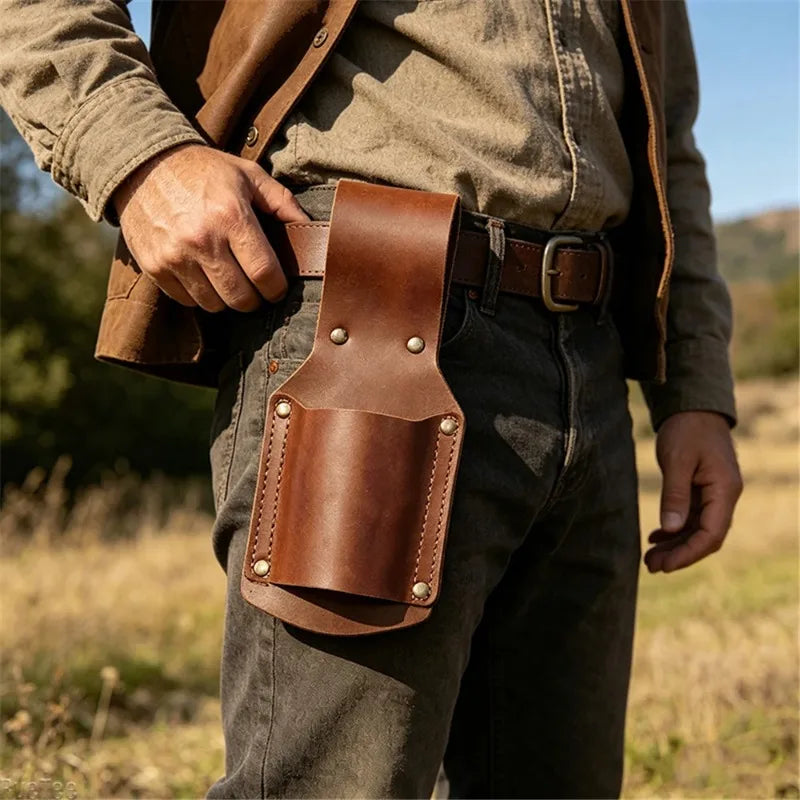 Leather Tool Holster Belt Clip for Hammer Pliers Axe Wrench