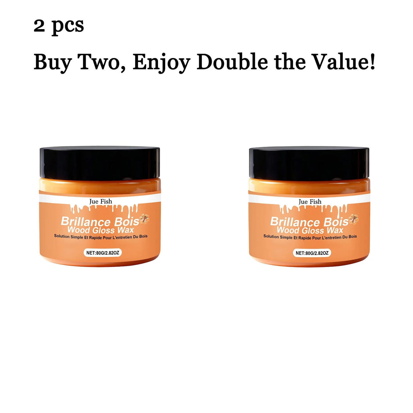 Jue-Fish 80g Wood Care Wax – Polish, Protect & Repair Wood