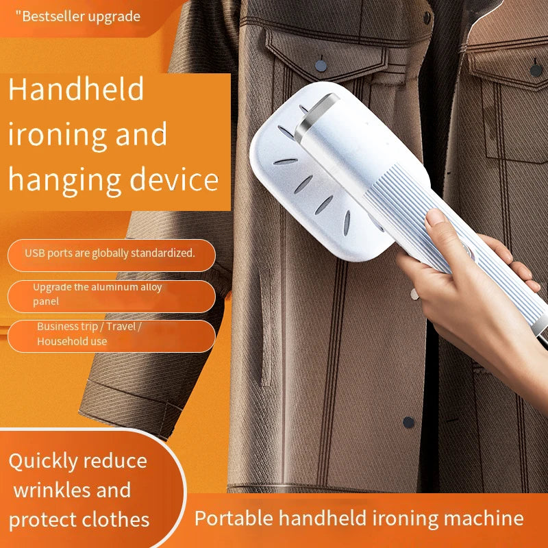 HOMEFISH USB Handheld Garment Steamer 360° Clothes Iron
