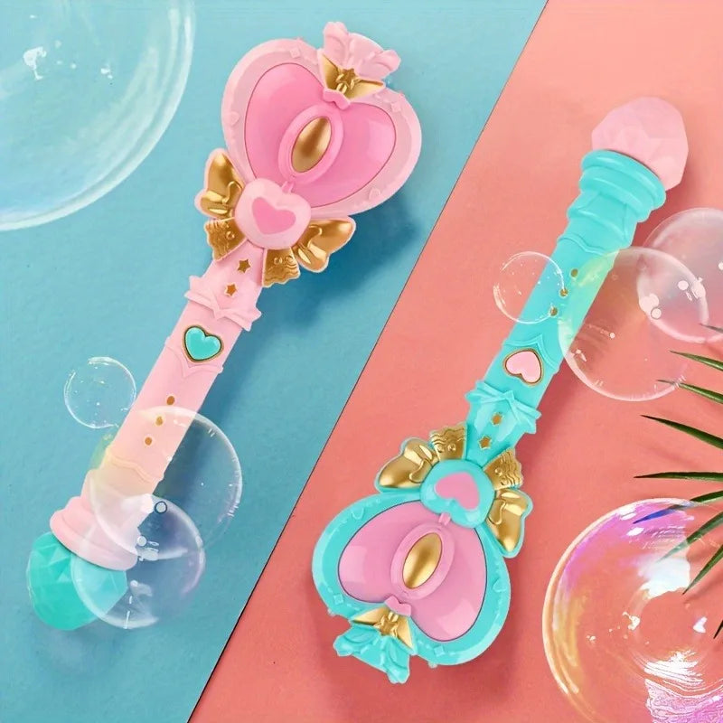 Magic Princess Fairy Wand Bubble Machine with Solution | SONGYI