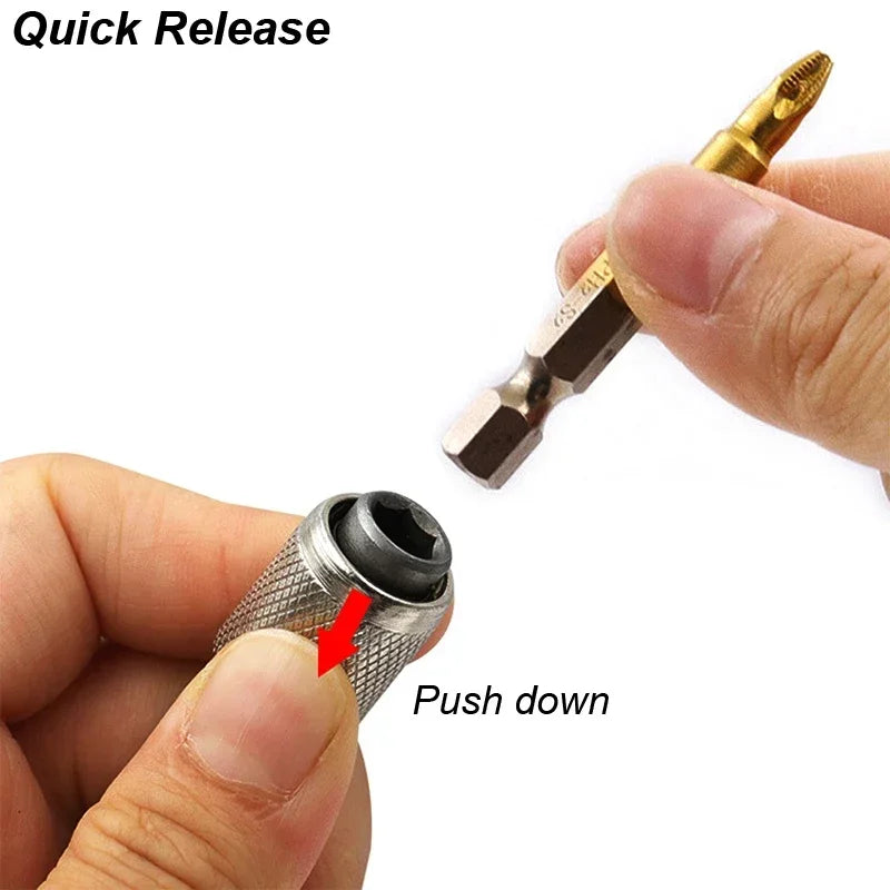 SDS Plus Convert To 1/4 Hex Shank Adapter Hexagonal Converter Electric Hammer Power Screwdriver Bit Holder Socket Impact Driver Peaceful Pleasures Health and Wellness