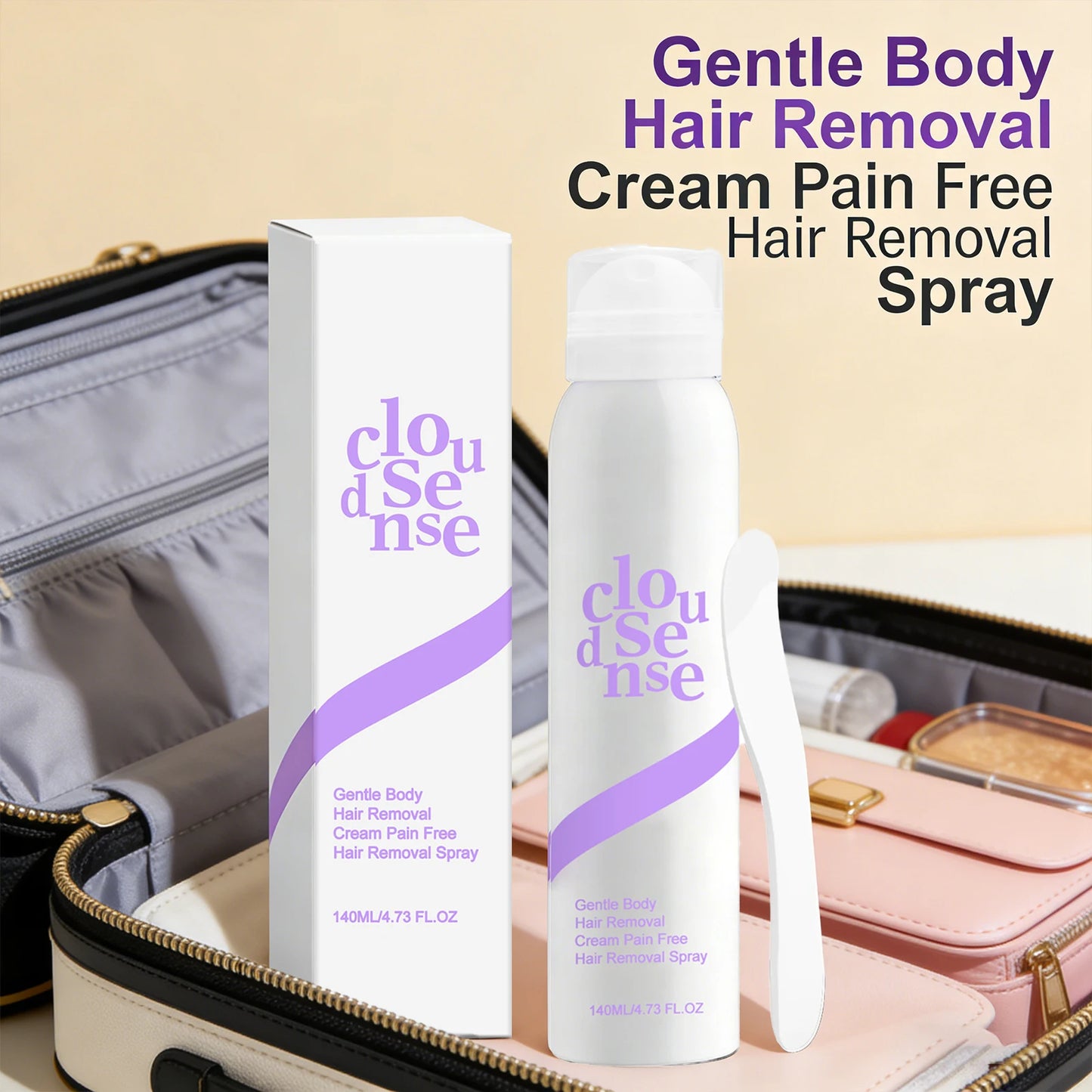 Mild Body Hair Removal Spray – Natural Plant Formula 140ml Hair Removal Spray Peaceful Pleasures Health and Wellness