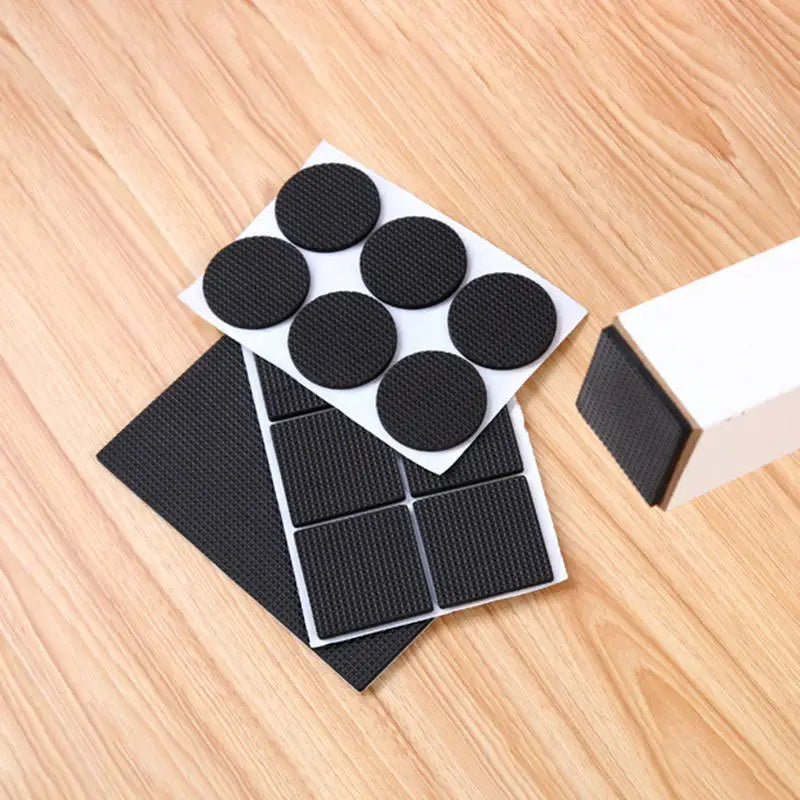 Self Adhesive Floor Protector Pads Chair Leg Table Feet Furniture Anti Slip Bumper Noise Reduction Mat Wear Resistant Felt Pads Peaceful Pleasures Health and Wellness