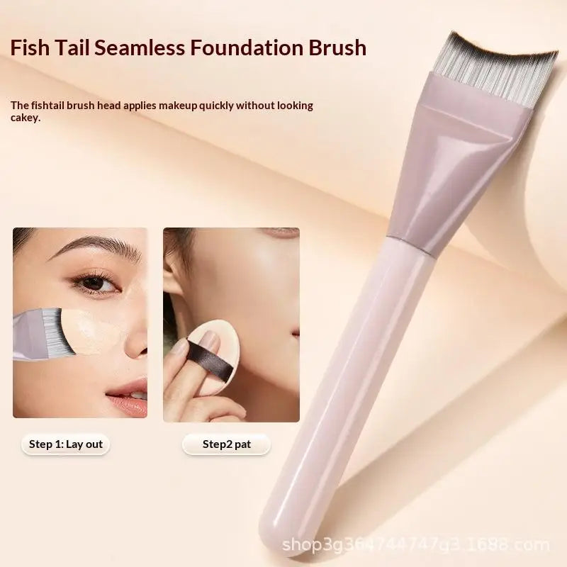 Foundation Brush +Makeup Palette + Black Powder Puff Set Foundation Cream Mixing Tool Nail Art Makeup Cosmetic Makeup Tool Kits Peaceful Pleasures Health and Wellness
