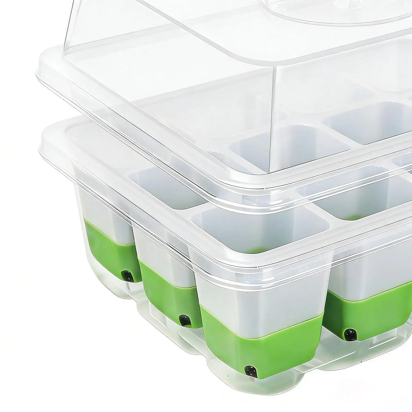 Seedling Starter Tray with Humidity Cover | 12-Cell Germination Kit