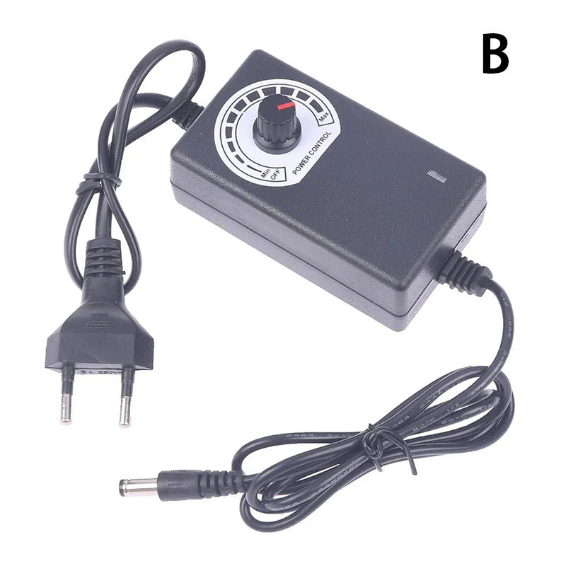 Adjustable DC Power Adapter 3V–12V 2A 24W | 9 Voltage Settings