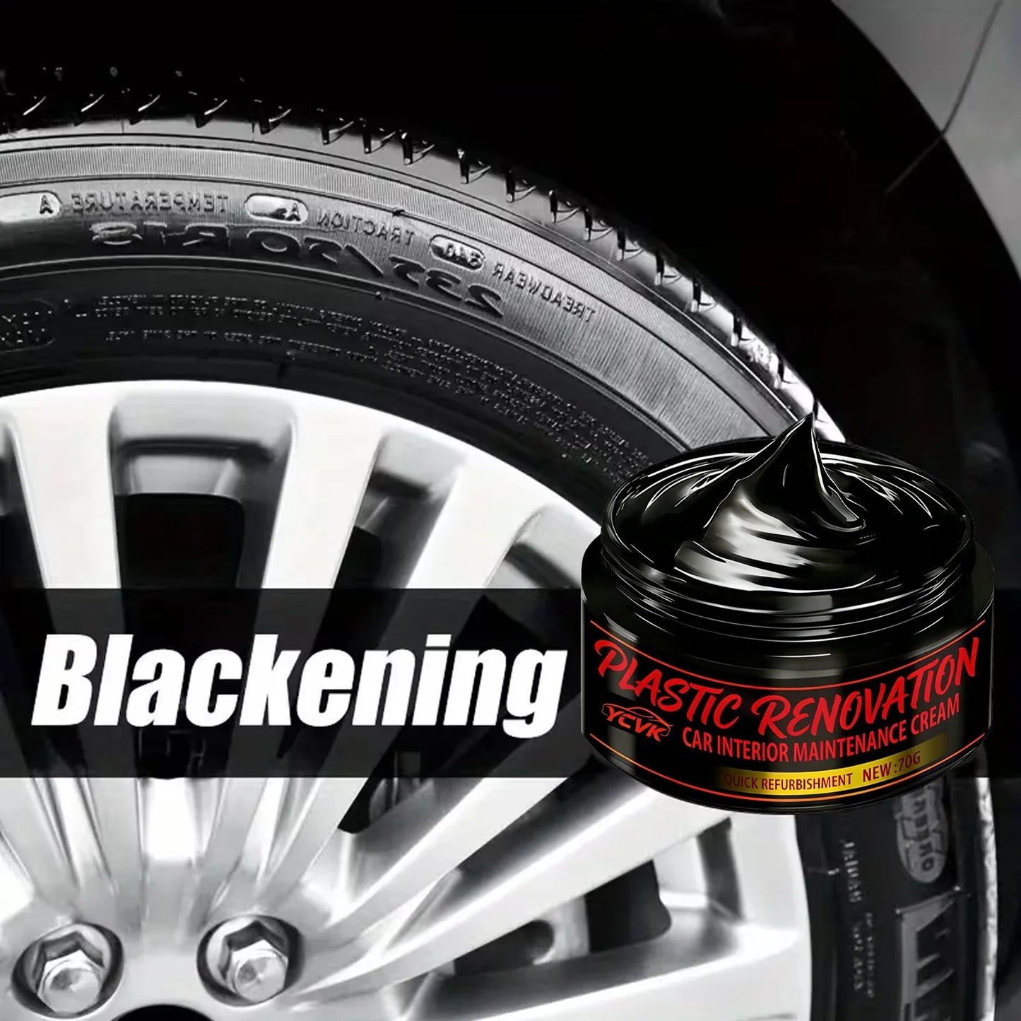 Car Interior Plastic & Leather Restorer Cream 70g | Dashboard