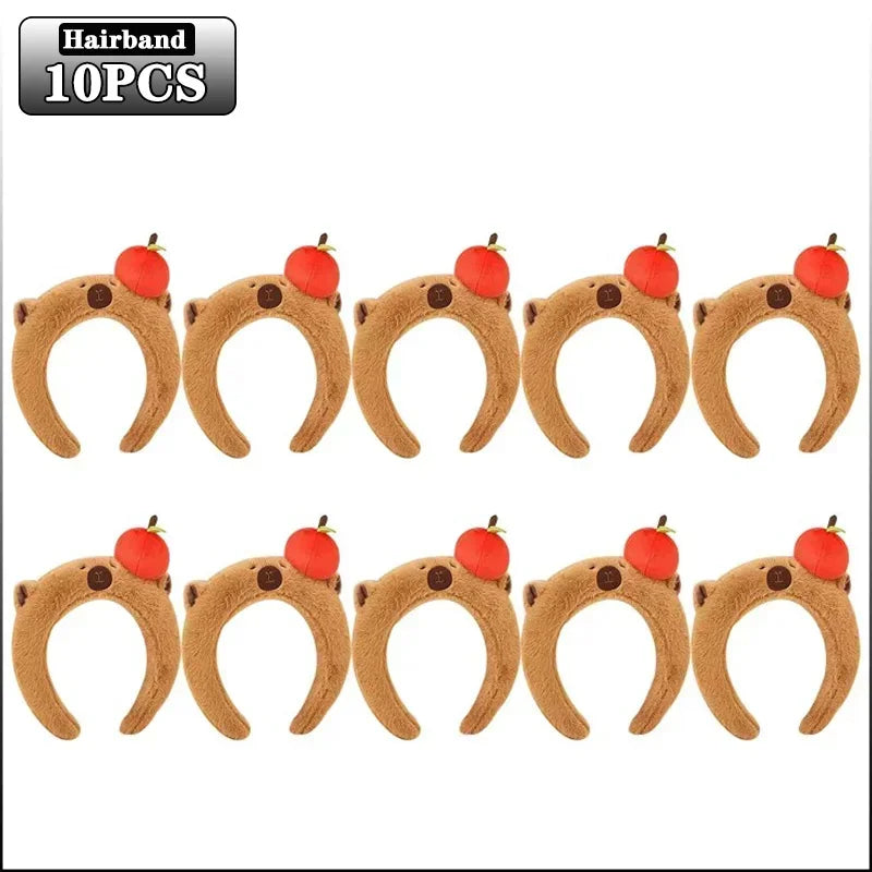 Plush Capybara Hair Headband – Cute Wash Hoop for Girls & Kids