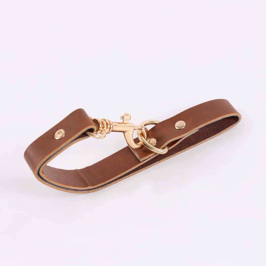 Renaissance Retro Skirt Clip Artificial PU Leather Cup Holder