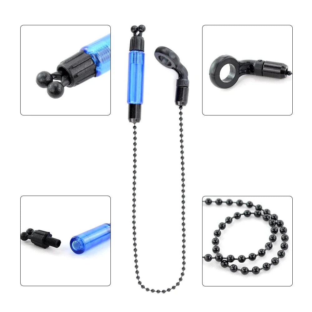 Durable Carp Fishing Swinger Hanger, Soft Chain Swing Device with Bite Alarm Connector, Angling Tackle Accessories Peaceful Pleasures Health and Wellness