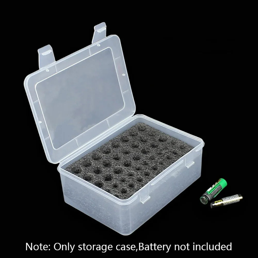 AA AAA Battery Organizer Box – 54-Cell Storage Case & Dispenser