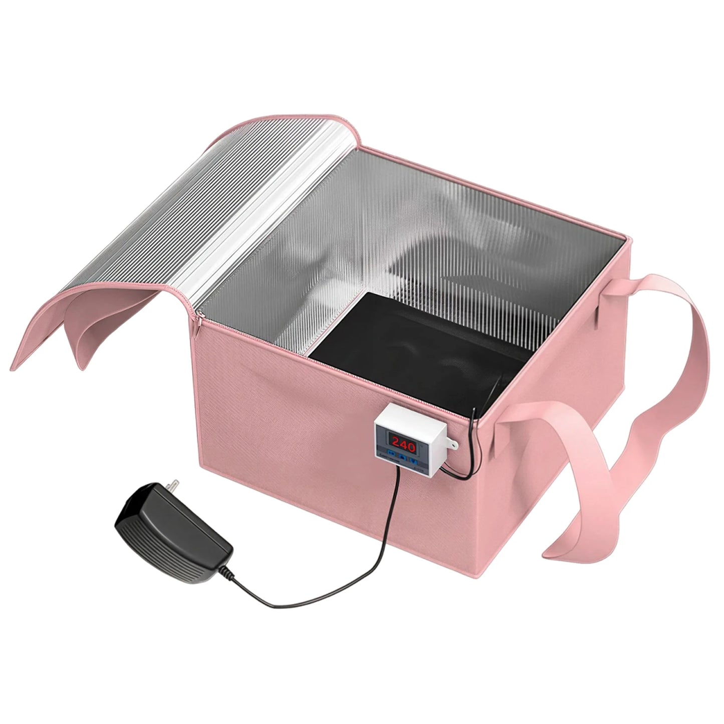 Folding Bread Proofing Box with Temp Control Bread Proofer Sourdough Warming Mat for Sourdough Pizza Yogurt & Seed Starting Peaceful Pleasures Health and Wellness Pink Standard