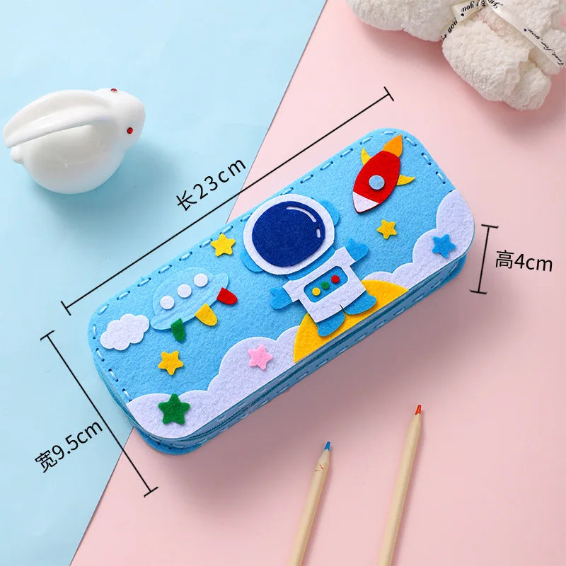 Children's Sewing Stationery Bag Handmade Material Kits Cute Cartoon