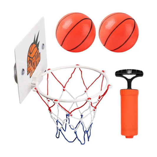 Mini Indoor Basketball Hoop Set with 2 Balls – Suction Cup Mini Basketball Hoop Peaceful Pleasures Health and Wellness