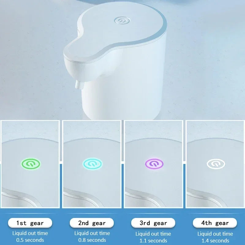 Automatic Touchless Soap Dispenser Foam Liquid Infrared Sensor Type-C Rechargeable Smart for Home Kitchen Bathroom Commercial Peaceful Pleasures Health and Wellness