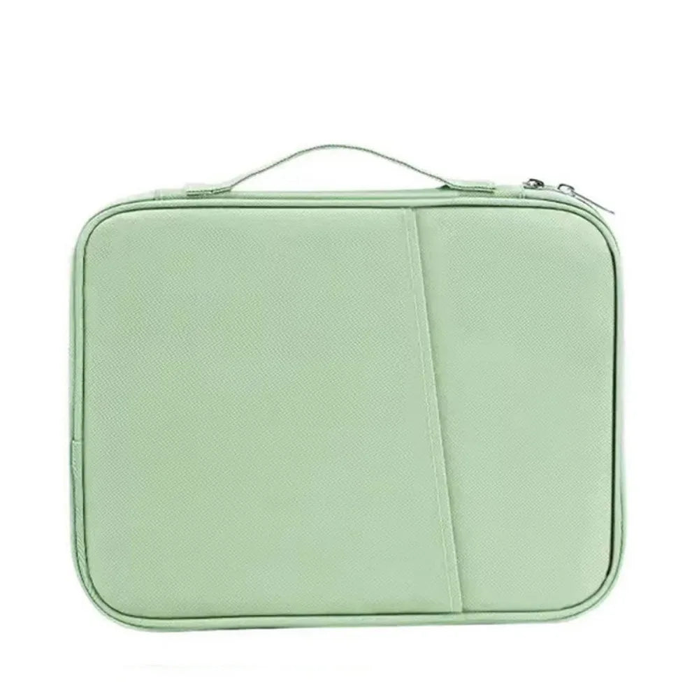 With Handle Portable Laptop Bags Lightweight Ultra Thin Laptop Case Soft Material Dual Zipper Computer Notebook Sleeve Peaceful Pleasures Health and Wellness Green 13-inch