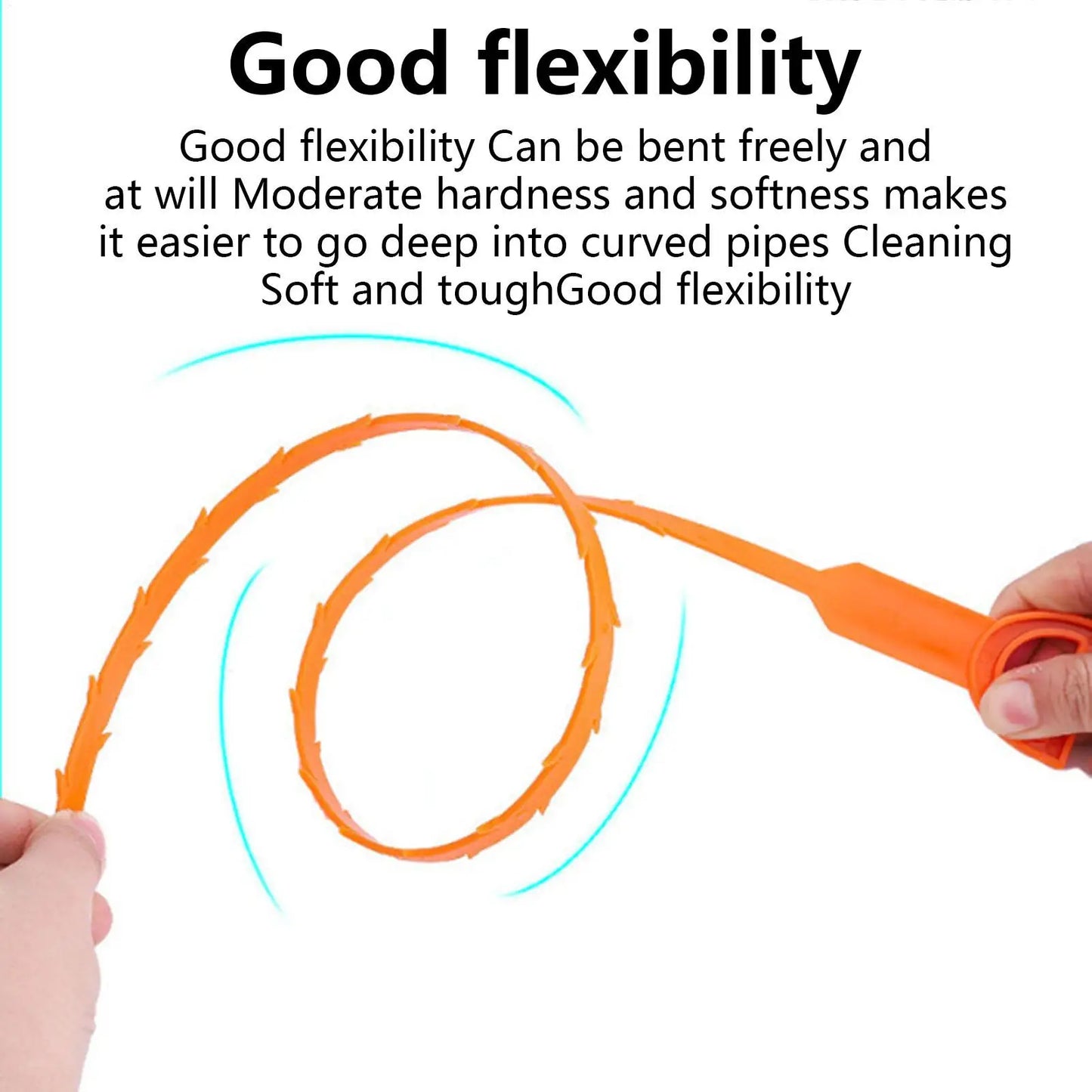 Drain Snake Hair Clog Remover – Flexible Sink Dredging Tool