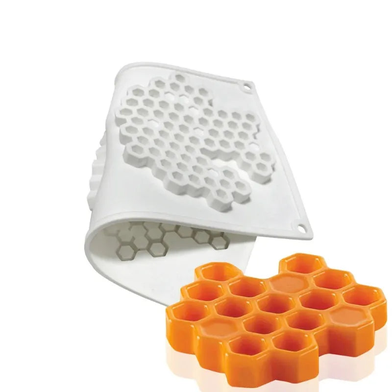 Honeycomb Mousse Cake Mold DIY Chocolate French Dessert Decoration Baking Silicone Mold Kitchen Baking Tool Peaceful Pleasures Health and Wellness