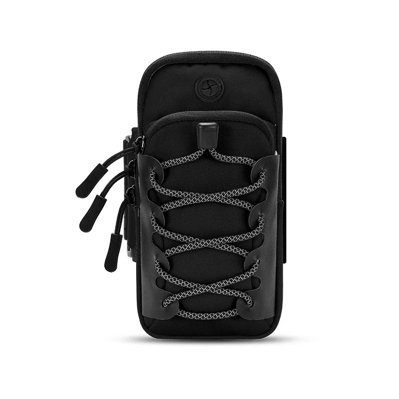 cell phone strap armband for cell phone running arm holder Running racing accessories Sport bag women Mobile phone wrist stand Peaceful Pleasures Health and Wellness Black(7inch)