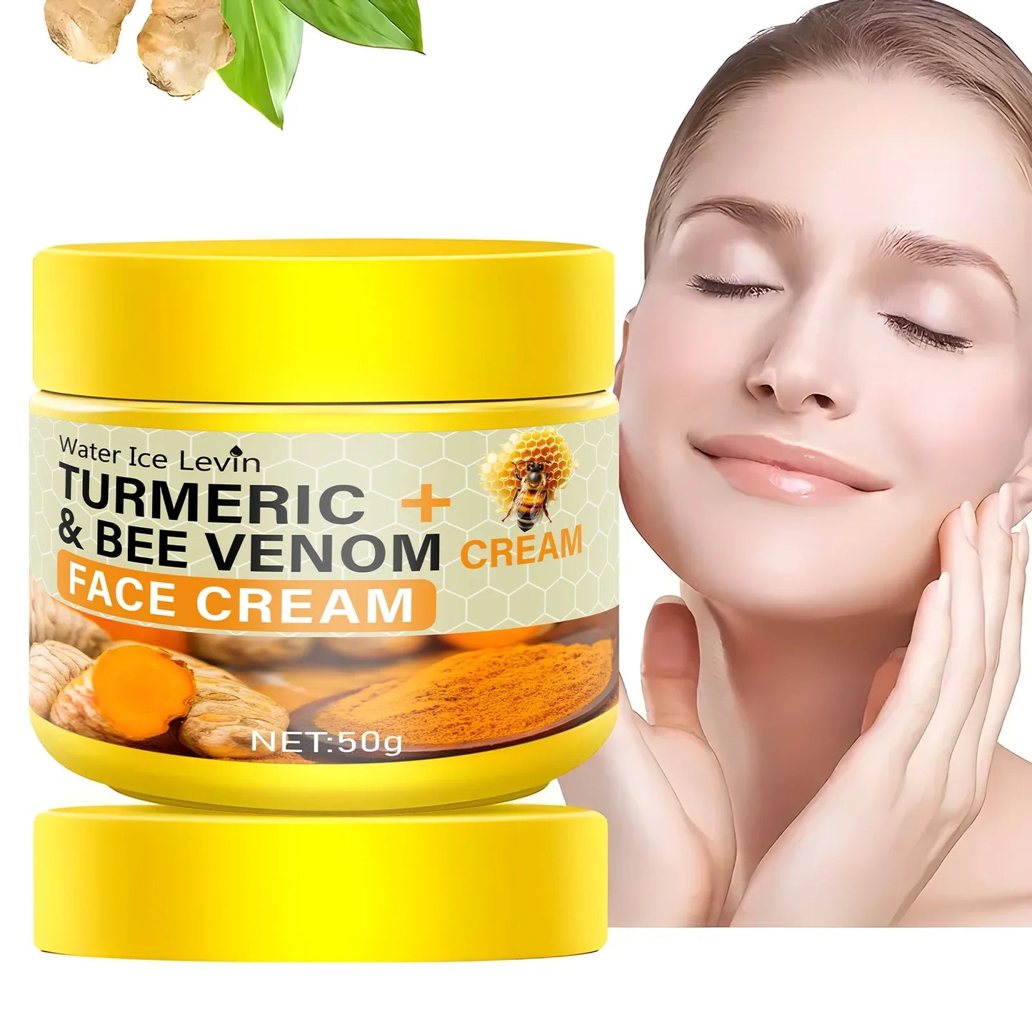 Turmeric & Bee Venom Collagen Face Cream – Deep Moisturizer