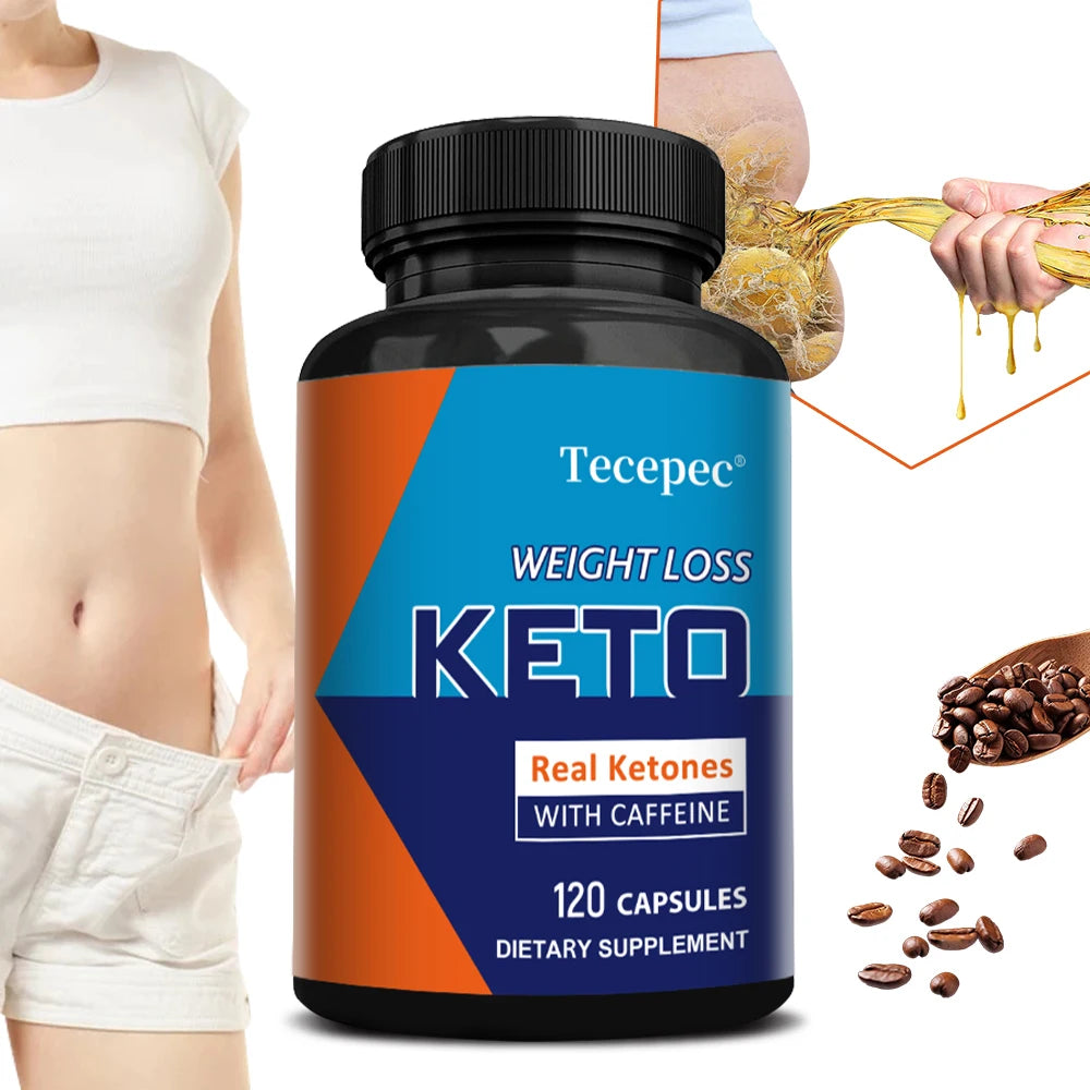 Keto BHB Capsules 2000mg – with Sodium, Caffeine anhydrous, Supports Metabolism Energy Focus & Immune System, Weight Management Peaceful Pleasures Health and Wellness