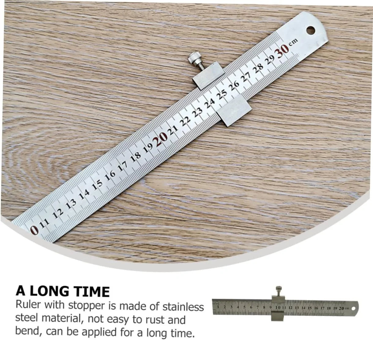 Carpenter's Ruler Stoppers Steel Precision Scribe Marking Gauge