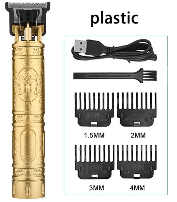 T9 Rechargeable Hair Clipper & Trimmer for Men – 4 Guide Combs