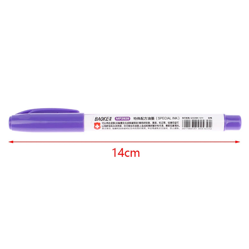 Eyebrow Tattoo Skin Marker Pen & Measuring Ruler Set