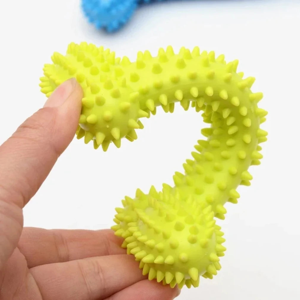 Rubber Chew Toy for Small Dogs – Teeth Cleaning & Training