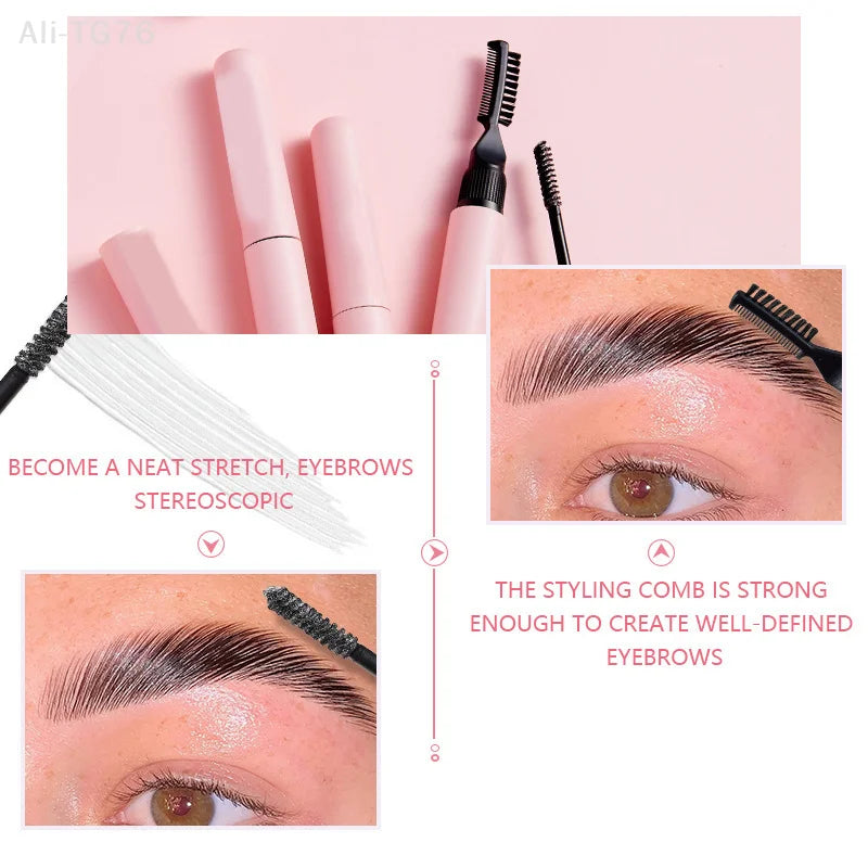 10ml Dual Brush Refillable Eyebrow Gel & Mascara Tube