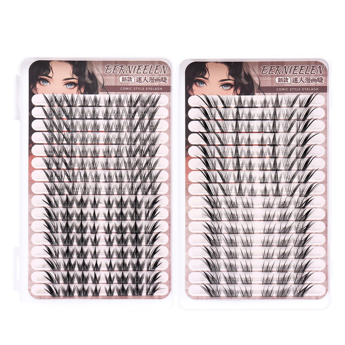 Manga Cluster False Lashes 10–16mm Fluffy Fairy DIY Extensions