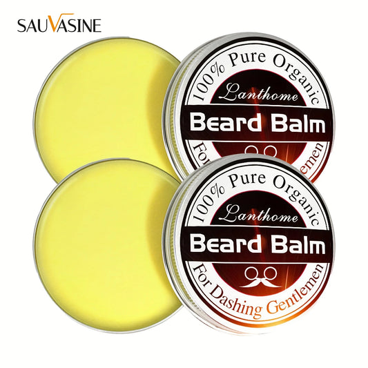 SAUVASINE Natural Beard Balm Wax for Men – 2 Pack | 30g Beard Balm Wax Peaceful Pleasures Health and Wellness Default Title