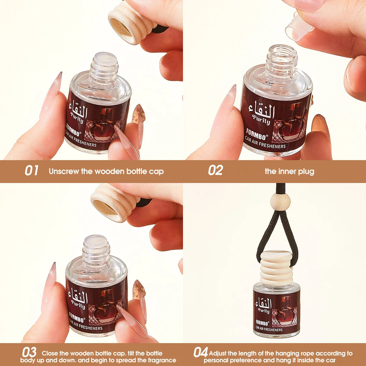 Long-Lasting Car Air Freshener – Essential Oil Fragrance