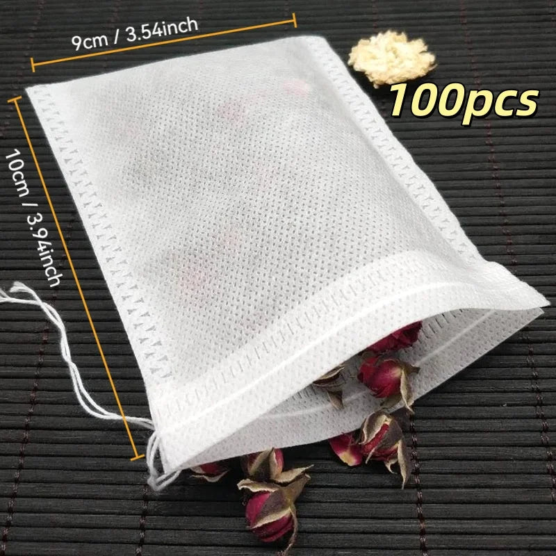 Disposable Teabags Non-woven Fabric Tea Filter Bags Spice Draw String