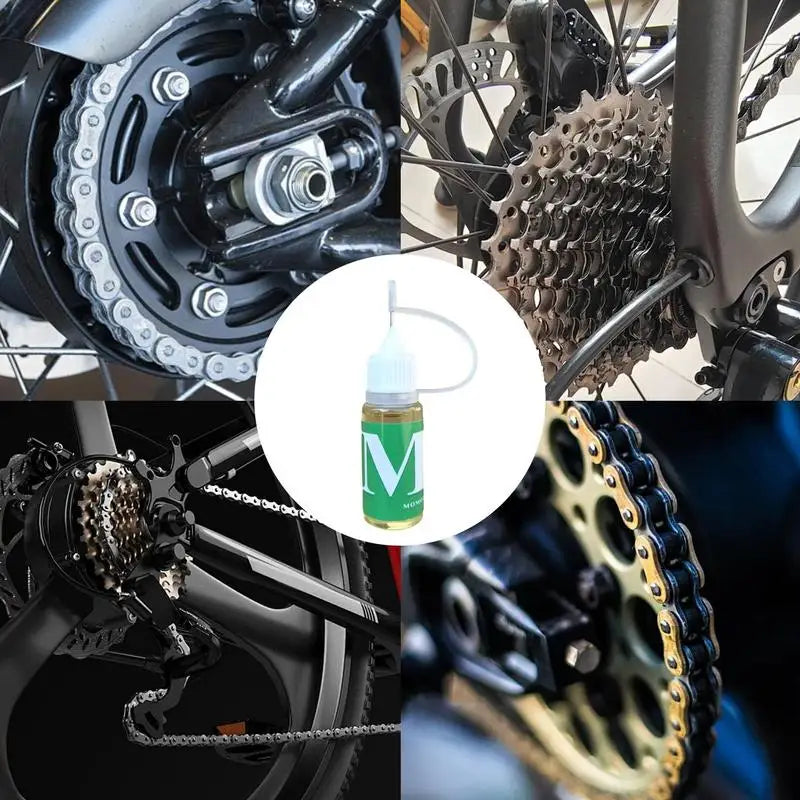 10ML Bicycle Long Lasting Chain Lube Chain Waxy Maintenance Oil Road Bike Dry Chain Gear Oil Lube Bicycle Chain Accessories Peaceful Pleasures Health and Wellness
