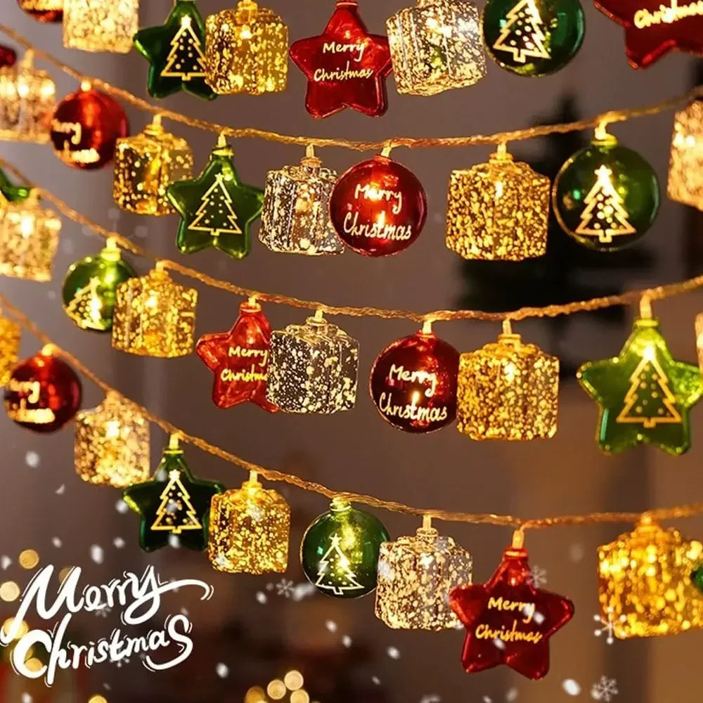 Christmas LED Star String Lights – Battery Operated 1-4 Pack