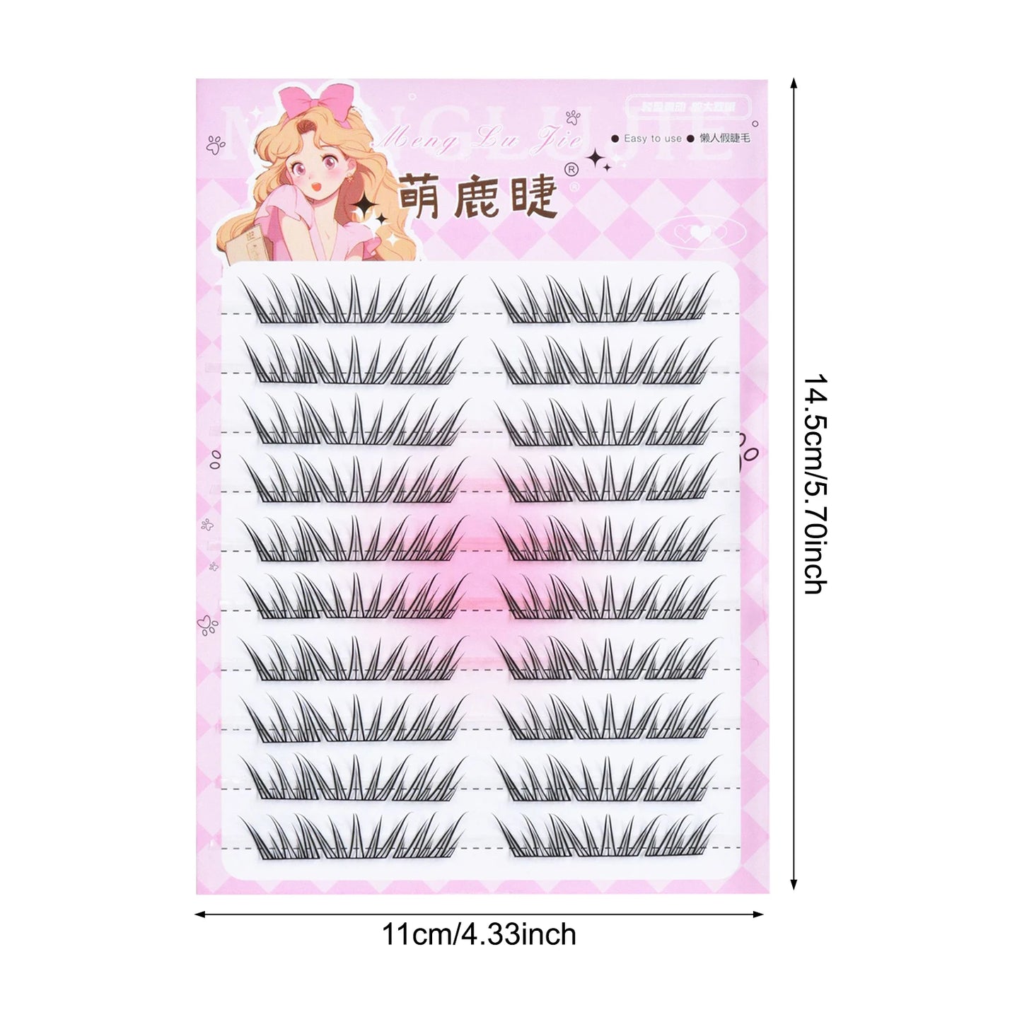 C Curl Anime Lashes 7-13mm | Wispy Fairy Lash Extensions
