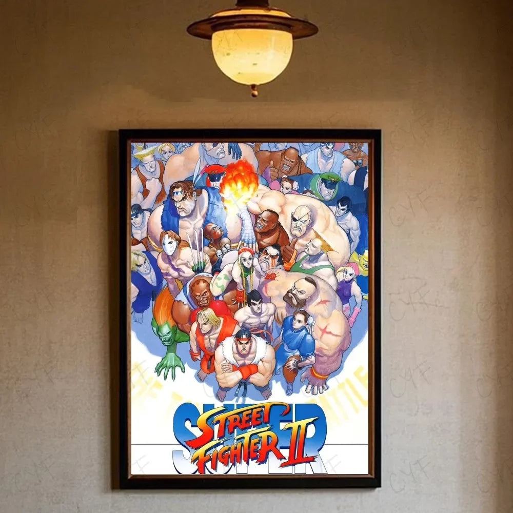 Street Fighter Canvas Wall Art Print | Gaming Poster Decor