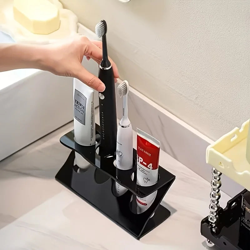 Ventilated Toothbrush Holder Stand | Bathroom Organizer