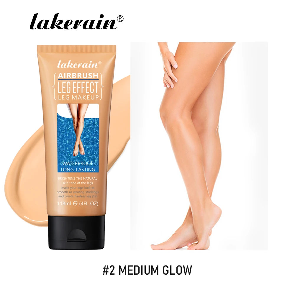 Leg Liquid Concealer Makeup Moisturizing Waterproof Anti-Transfer Covering Leg Blemishes Creating Natural And Healthy Complexion Peaceful Pleasures Health and Wellness 02 medium glow