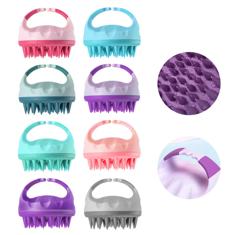Scalp Scrubber Shampoo Brush & Massager with Handle