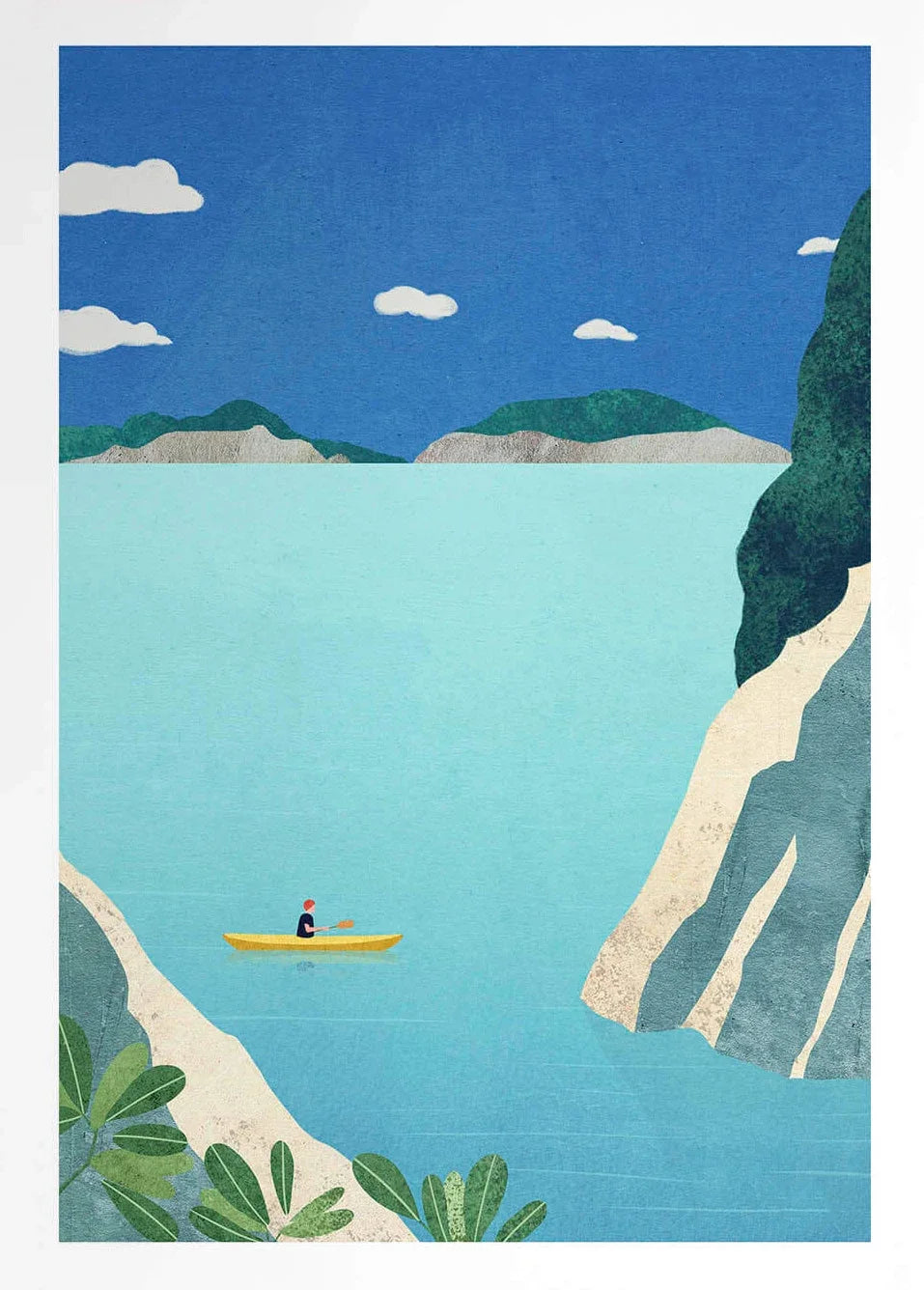 Canvas Painting Wall Art Picture Simple Outdoor Summer Beach Scenery Poster Sunset Surfers Swimming Ocean Living Room Home De Peaceful Pleasures Health and Wellness