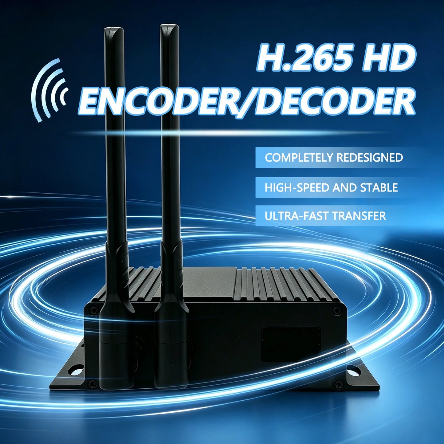 H.265 HDMI Encoder Decoder with OLED – 4K IP Video Codec
