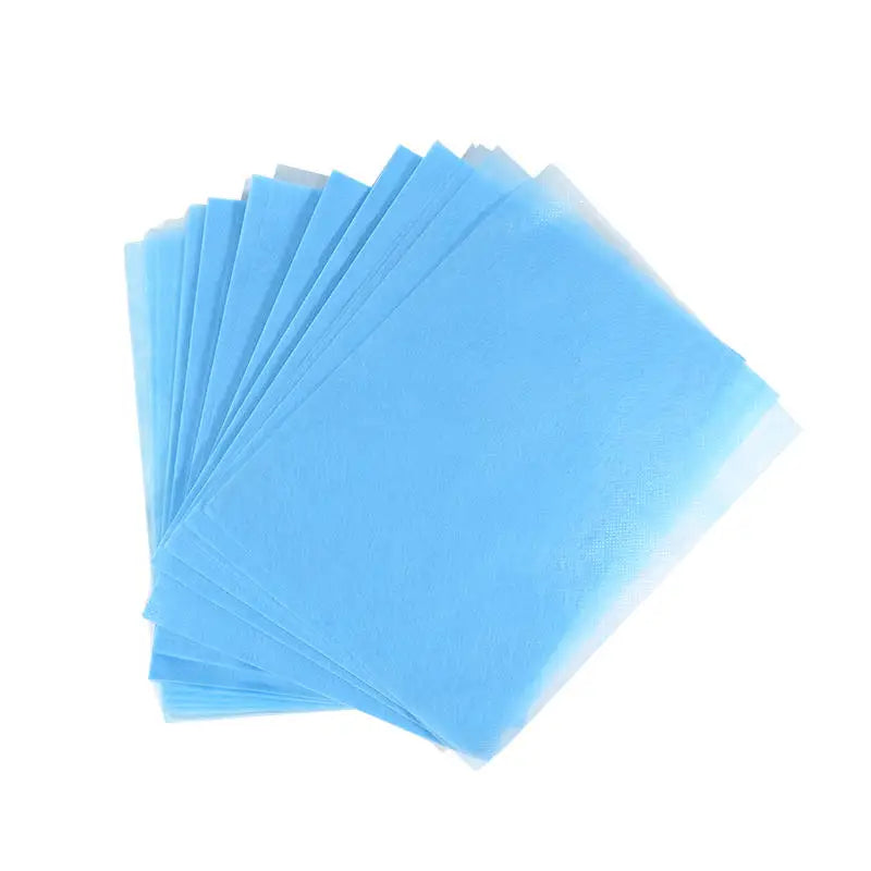 100Pcs Disposable Nail Dust Filter Cotton Cuttable Non-Woven Fabric Filter Pad for Nail Vacuum Cleaner Manicure Tools Peaceful Pleasures Health and Wellness 100pcs-Blue
