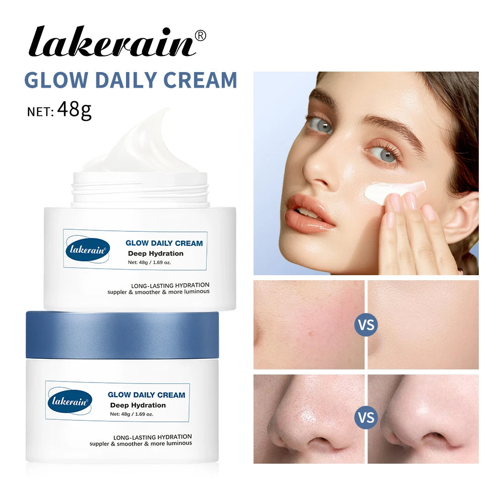 Gloss Daily Cream Dry Peeling Moisturizing Vitamin A B5 Face Cream 48-hour Dry Skin Facial Moisturizer For Sensitive Skin Peaceful Pleasures Health and Wellness glow daily cream